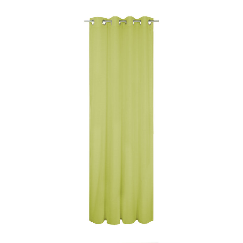 Peck Eyelet Room Darkening Single Curtain, Green, 142cm Width x 220cm Drop
