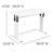 Latitude Height Adjustable (27.25-35.75"H) Sit to Stand Home Office Computer Desk-729657693