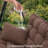 Porch Swing Cushions, Waterproof & Fade Resistant Outdoor Swing Cushion 70 Inch, Swing Cushions 3 Seater Replacement For Outdoor Furniture, Patio, Garden (Brown, 70 X 40 Inch)-888103805-888103797