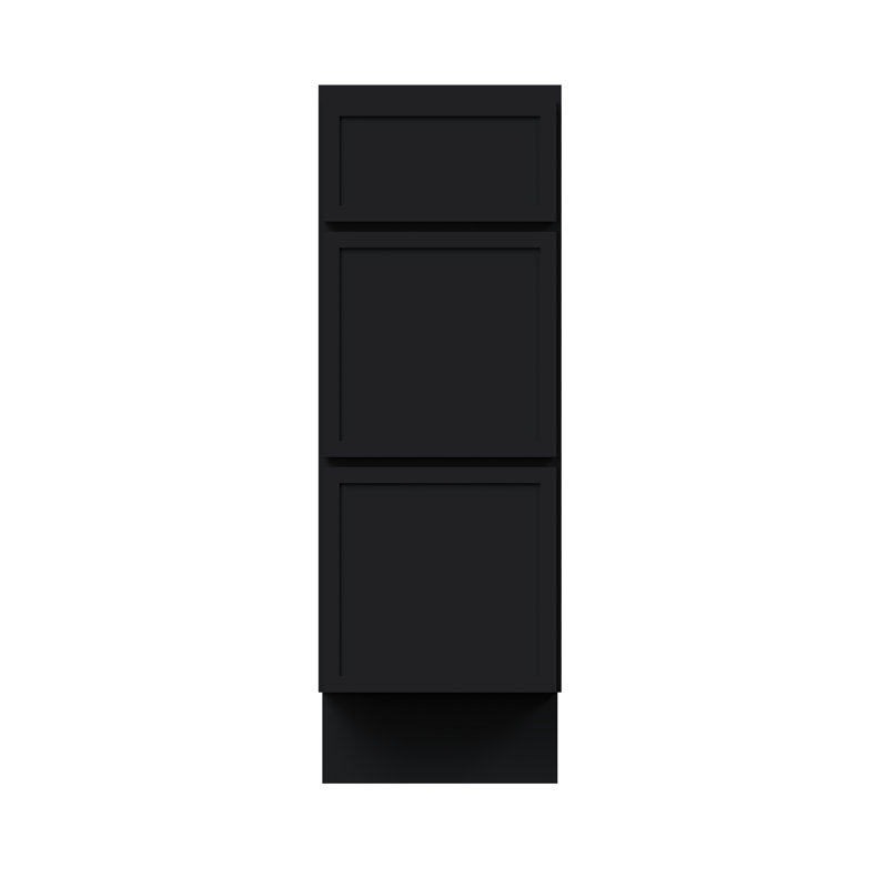Armoire inférieure de tiroir de cuisine prête à assembler D 24 po x H 34,5 po CASAINC, 12"