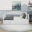 Cladia Wooden Twin Size Daybed With Twin Size Trundle, Extendable Daybed With Two Storage Drawers-1880377778