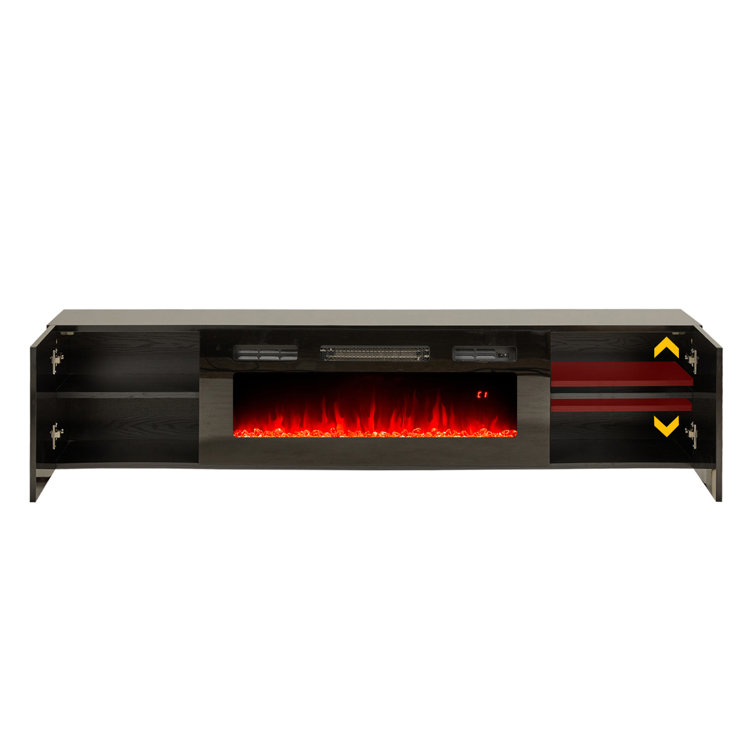 Areesa Floating Fireplace TV Stand