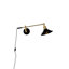 Applique murale 1 lumière noire Penelope