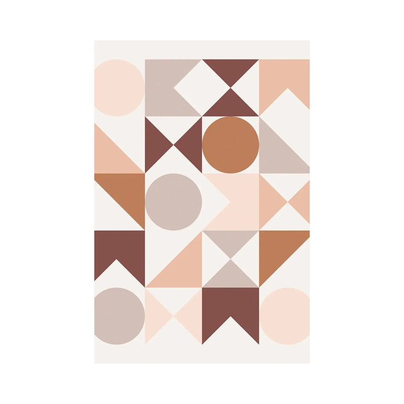 Modern Geometric XXV - Print on Canvas, Wrapped Canvas, 101.6 cm H x 66.04 cm W x 1.91 cm D