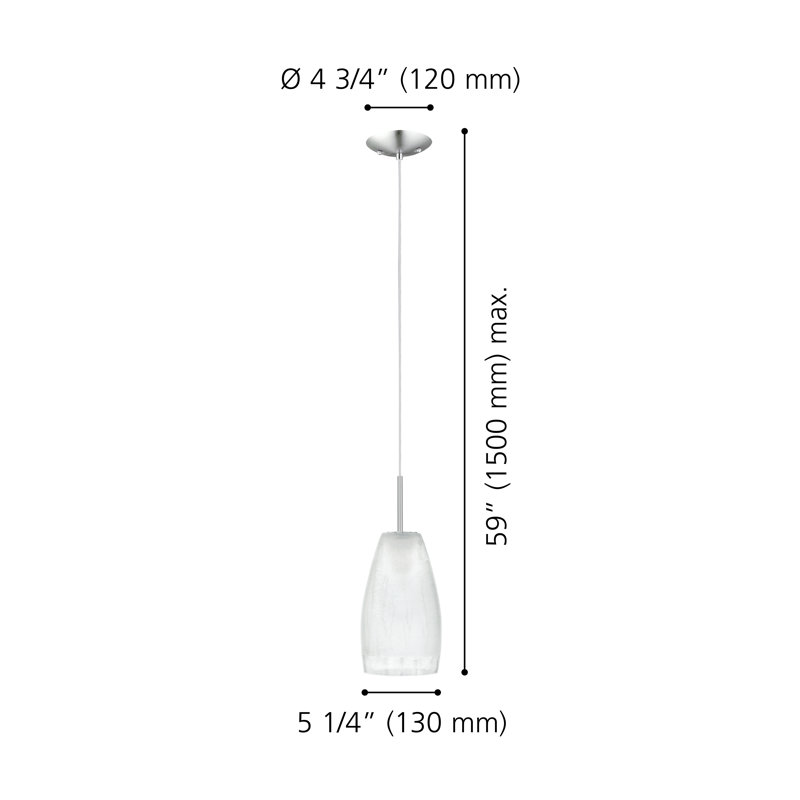 Boalt - Light Matte Nickel Pendant