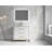 Genai 36 " W Freestanding Standard Free Standing Single Double Single Vanity Bathroom Vanity With Stone Top
