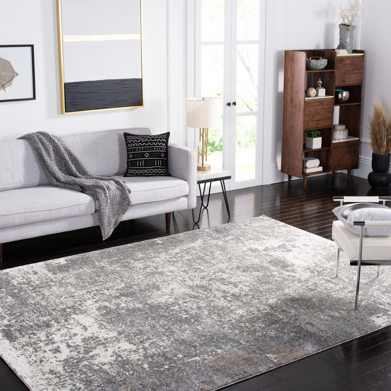 Scriber Performance Abstract Rug, Rectangle 5'3" x 7'7"