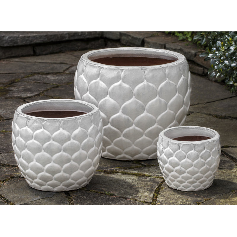 Pina Handmade Planter, Snow