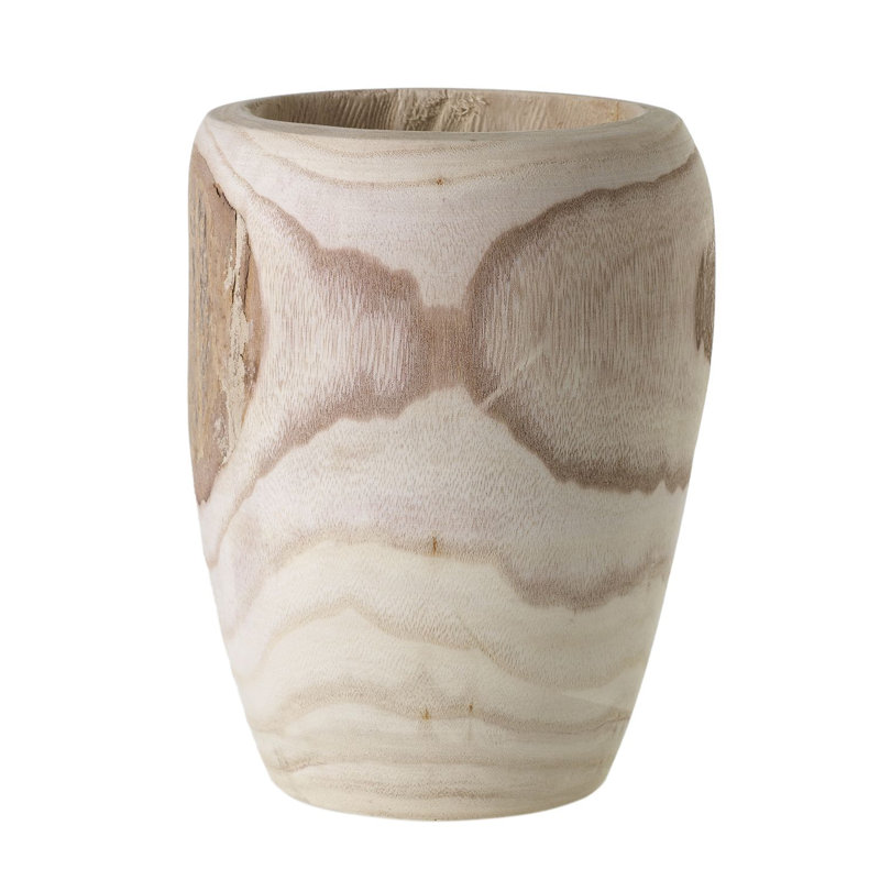 Brinton 9.5'' Handmade Wood Table Vase