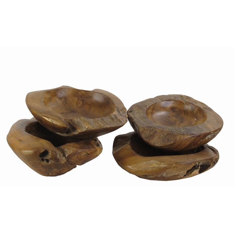 Solid Wood Decorative Bowl