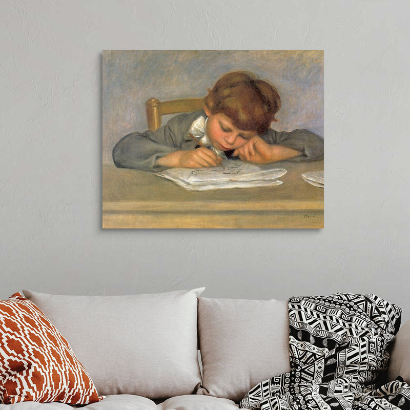 " The Artist " by Pierre-Auguste Renoir, 24" H x 30" W x 1.25" D, Canvas