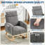 Chaise berçante rembourrée Modern