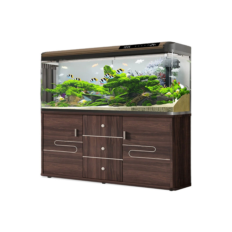 Aquarium moderne en bois manufacturé 50 à 59 gallons Eco