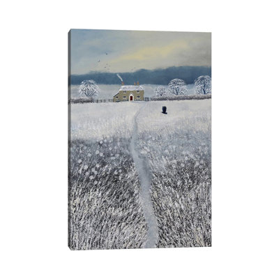 "Le chemin à l’hiver" par Jo Grundy, reproduction d’art