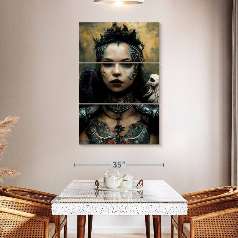 Hitzel Raven Queen, 50" H x 32" W