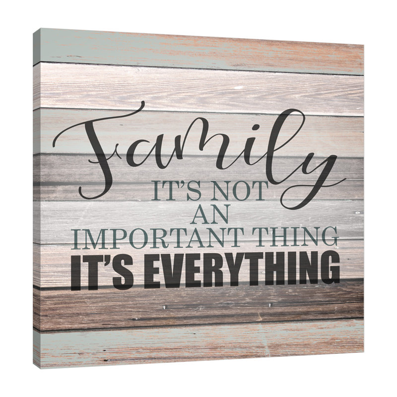 "Tout famille", toile tendue par Kimberly Allen 15044, H 30 po x l 30 po x P 1,5 po