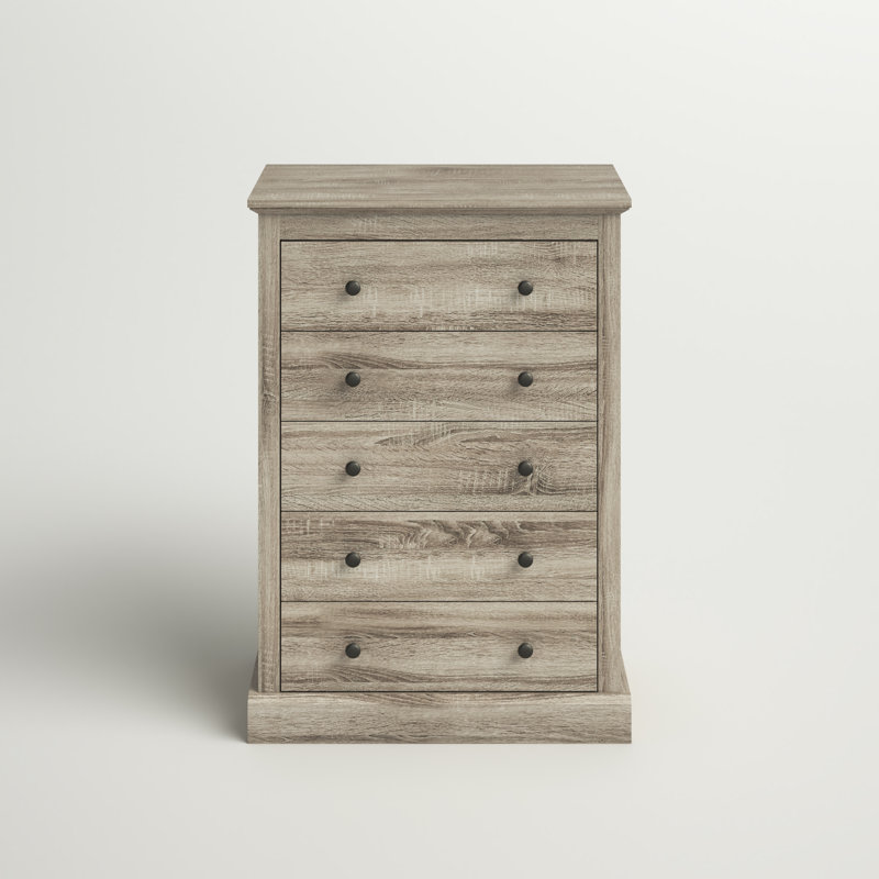 Commode 5 tiroirs Barbee, Biscuit