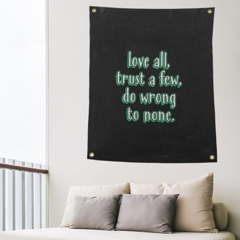 Polyester Tapestry, 59' H x 50" W, Green