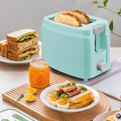 2 Slice Stainless Steel Toaster, LCD Display, Touch Button, 1.13" Wide Slot