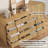 47.2” W Double Dresser with 8 Drawers, Modern Storage Organizer, Curved Profile Design-1089986216