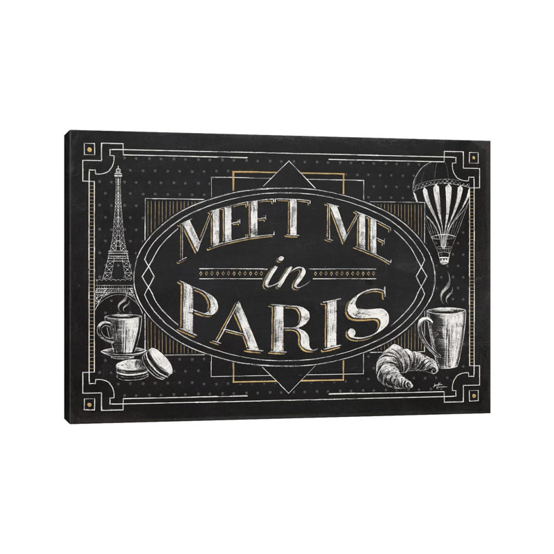 Vive Paris IV by Janelle Penner - Wrapped Canvas Print, 20.32cm H x 30.48cm W x 1.905cm D