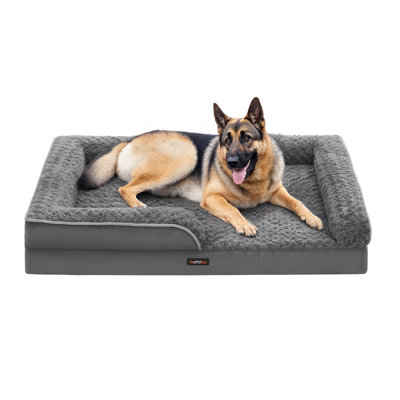 Orthopedic Dog Bed For Large Dogs, Memory Foam Dog Bed Sofa Pet Couch With Sides, Removable Washable Cover And Waterproof Liner