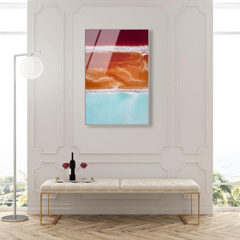 Surreal Coast Print, 55"H x 37"W, Silver Floater Frame