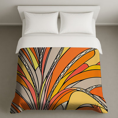 Housse de couette à motif abstrait