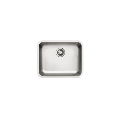Ukinox 540mm W Single Bowl Stainless Steel Kitchen Sink