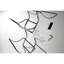 Floor Wine Bottle Rack in Chrome