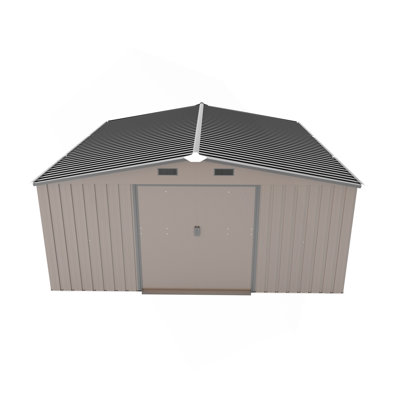 Campcraft 10*12Ft  0.25Mm Color Steel Plate, Surface Protective Film, Two Daylight Windows, A Practical And Thoughtful Gift,Two Colors Can Be Freely Selected Storage Sheds