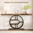 55" Entryway Table, 5-Tier Console Tables for Entryway, Industrial Narrow Sofa Tables with Storage for Living Room, Long Entry Hallway Couch Entrance Table with o-Shaped Metal Frame-1652488714