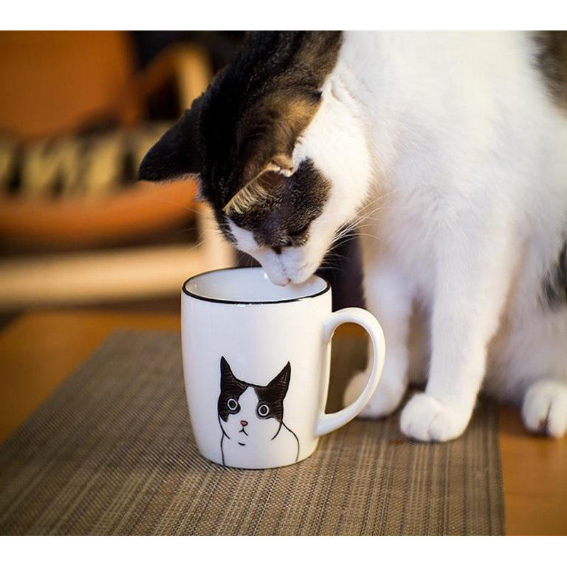 Peering Cat Mug