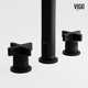 Wythe 9" H Two Handle Widespread Bathroom Faucet 