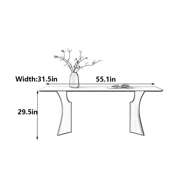 Table de salle à manger à bascule French Vintage, H 29,5 po x L 55,1 po x l 31,5 po