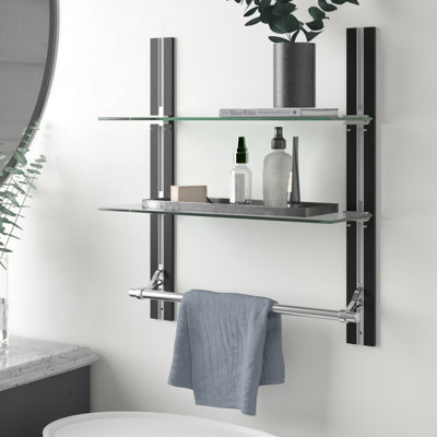 Deans 2 Piece Tiered Shelf with Towel Bar
