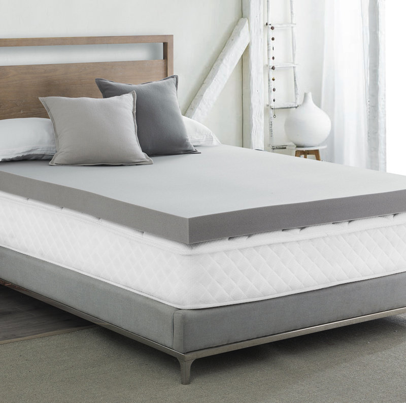 Surmatelas en mousse à mémoire de forme 4 po Clarendon, Grand