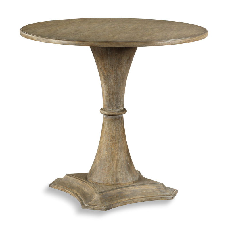 Barrington Oak Round Dining Table, 36.55" H x 40" W x 40" D