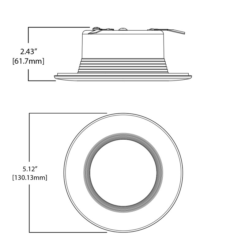 Ensemble d'éclairage à DEL 5,12 Remodel Retrofit