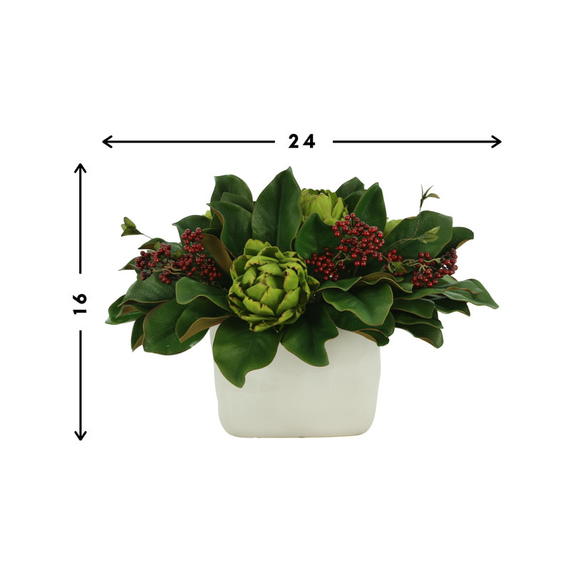 Magnolia Holiday Floral Arrangement
