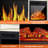 26.58''W 25"H 8.07"D Freestanding Electric Fireplace With Remote Control.-447979216