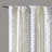 Polyester Curtains,Curtain Panel with Tufted Stripe and Lining