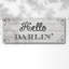 Hello Darlin, art textuel sur toile-94737478