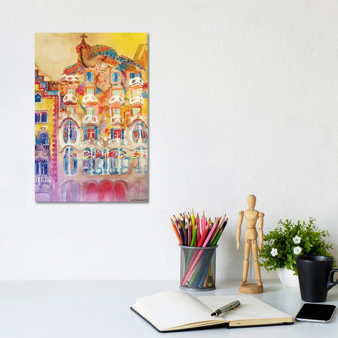 Casa Batlló by Maja Wronska - Wrapped Canvas Painting
