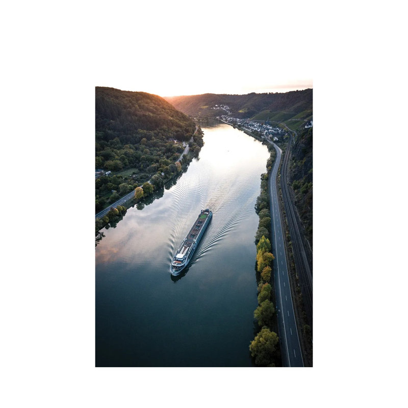 River Cruise by Fabian Fortmann - Wrapped Canvas Gallery-Wrapped Canvas Giclée, 20.32 cm H x 30.48 cm W