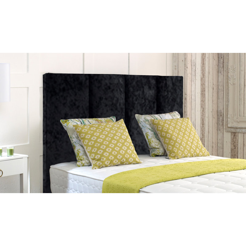 Whalen Upholstered Headboard, Super King (6'), Black