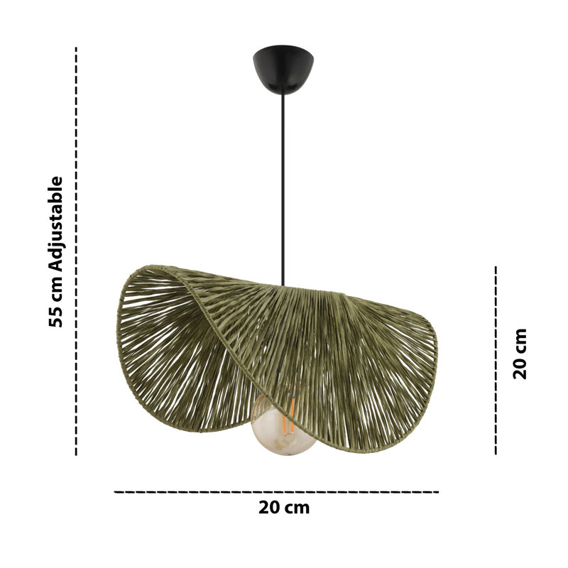 Lustre, Noir, Vert