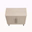 Armoire d'appoint cannelée 31 po en chêne blanchi