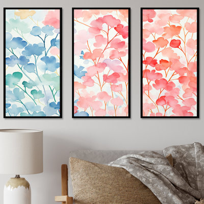 Watercolor Reef Coral Serenity - Coral Wall Art