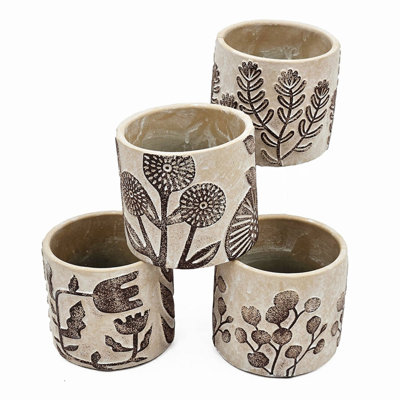 Ensemble de 4 jardinières pour le salon, la salle à manger et le vestibule